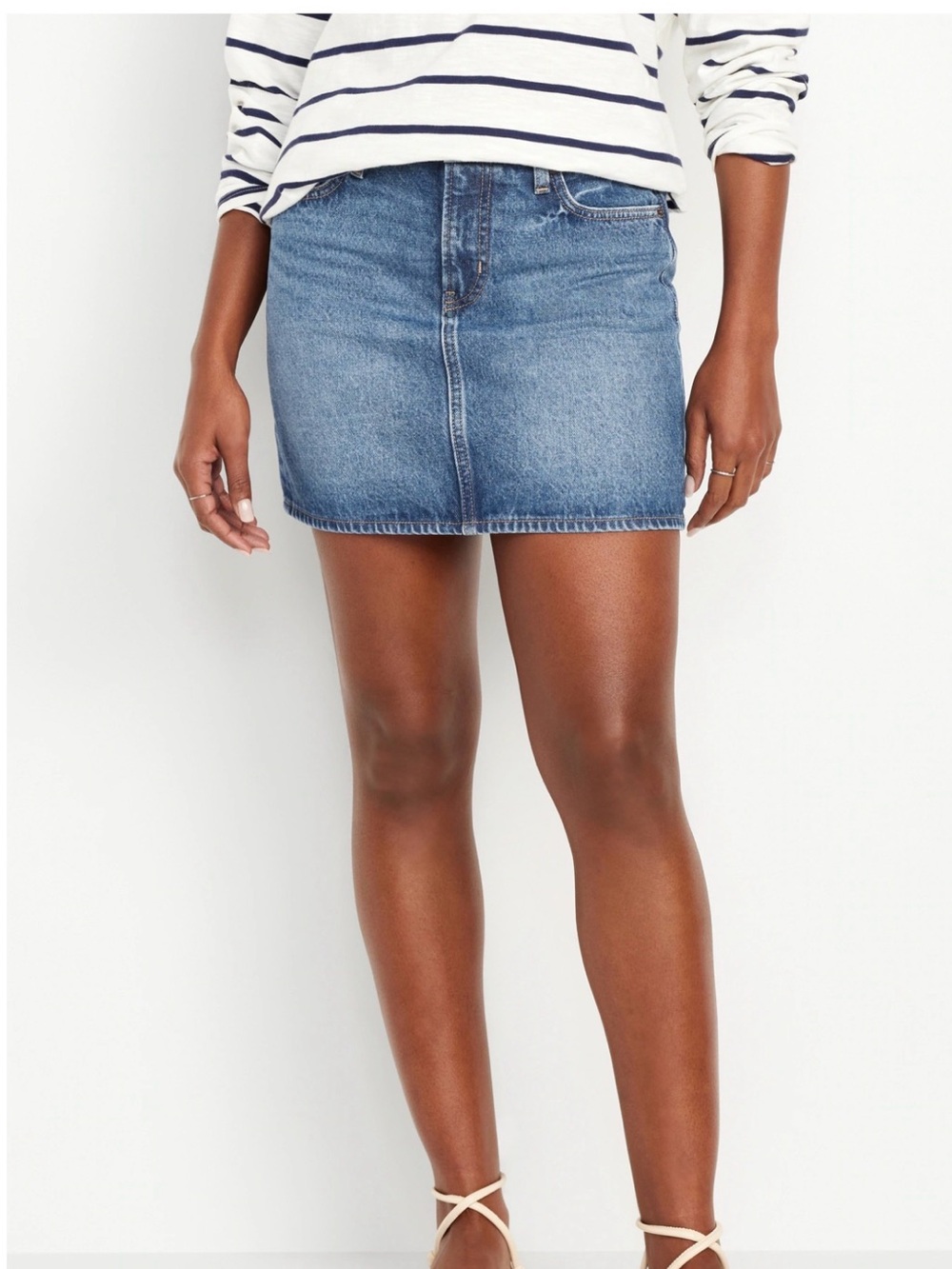 Classic Blue Denim Mini Skirt